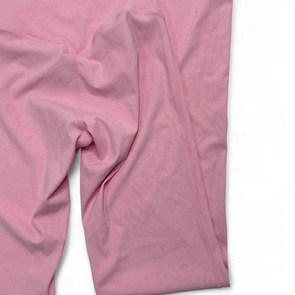 Alo Yoga pink flare leggings with white waistband size small gym low rise - Picture 8 of 8